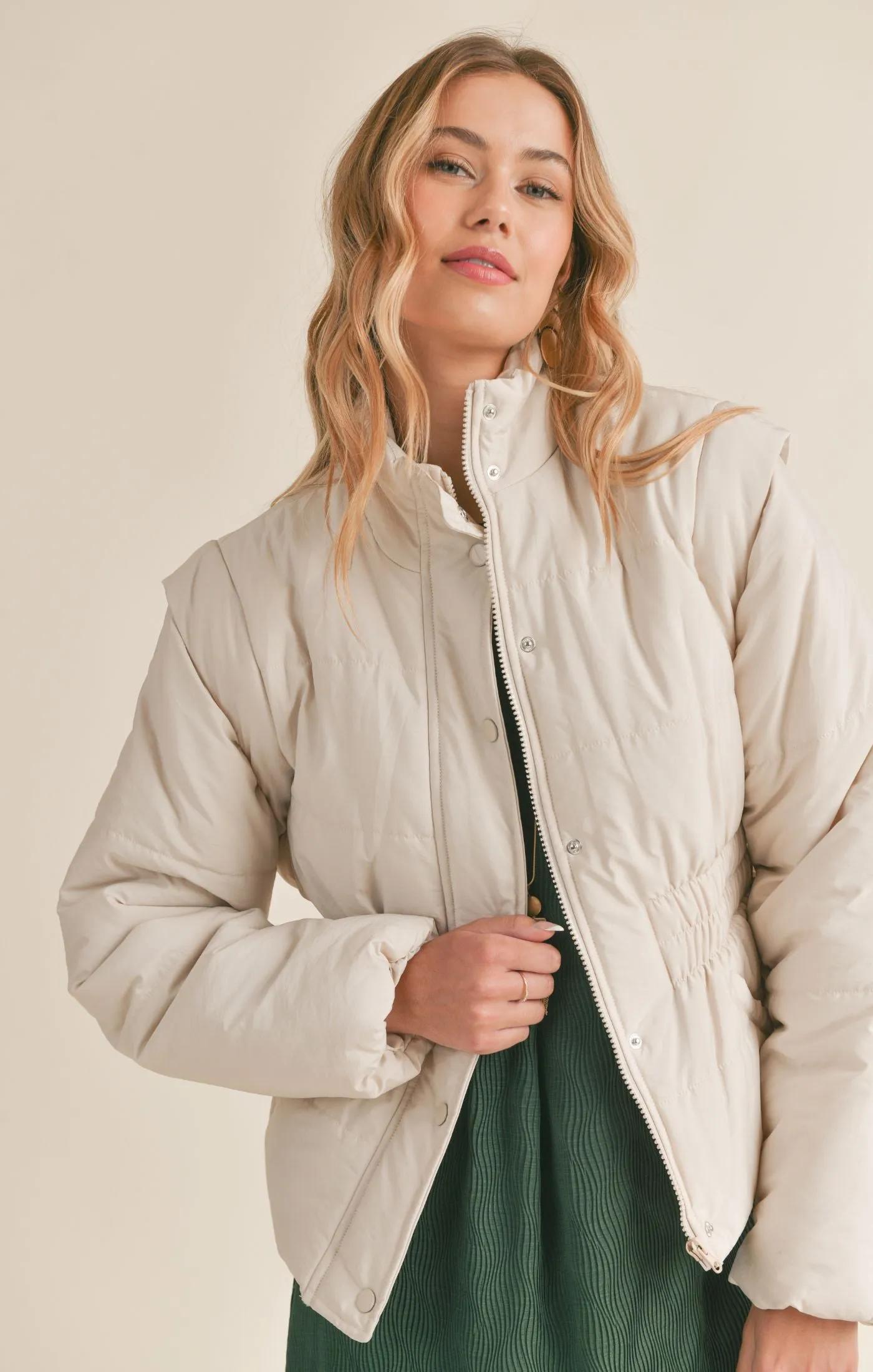 Cream Lover Puffer Jacket