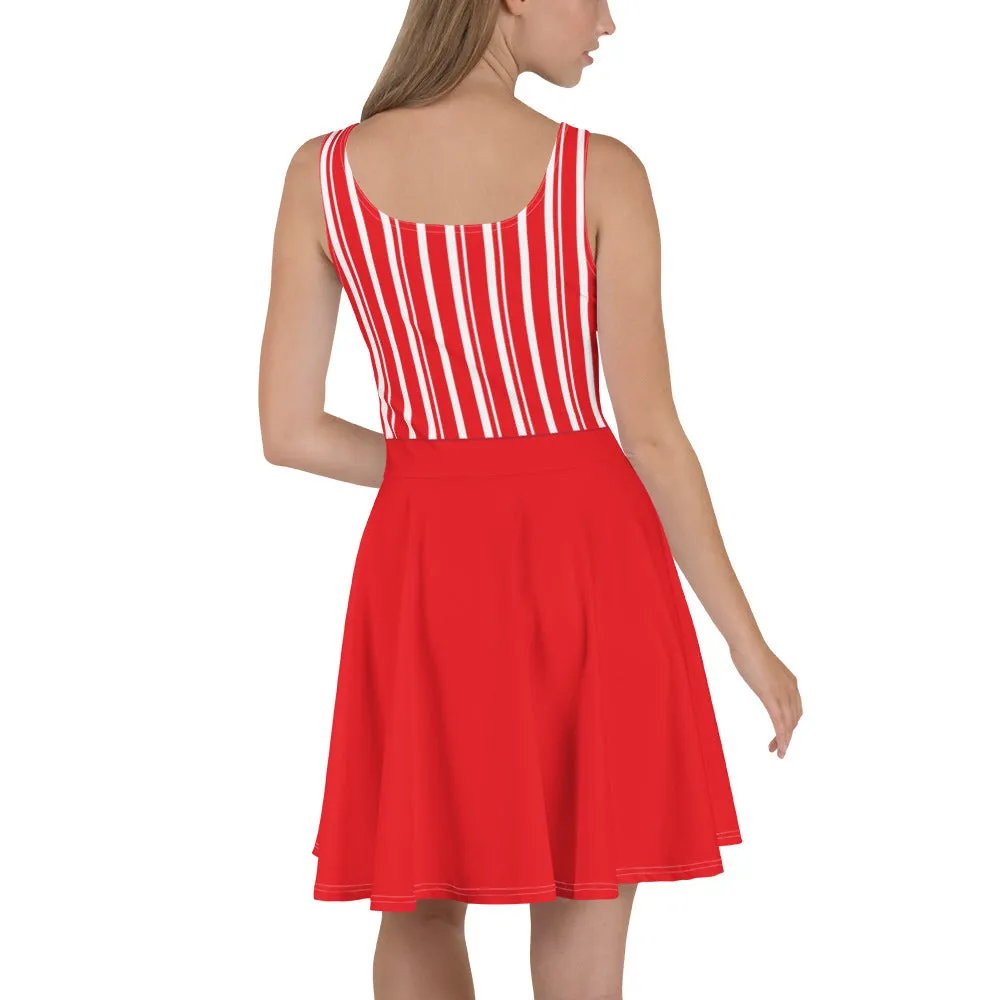 Dapper Dan Red Skater Character Dress