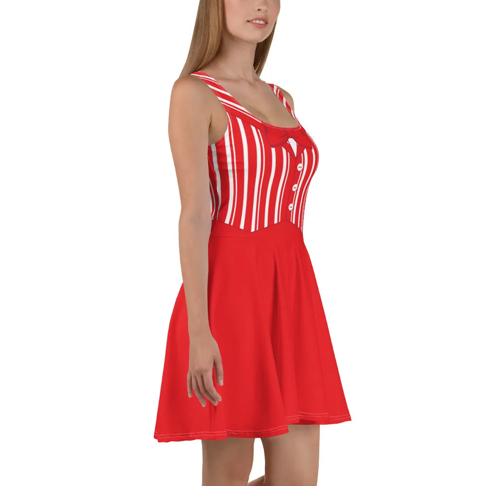 Dapper Dan Red Skater Character Dress