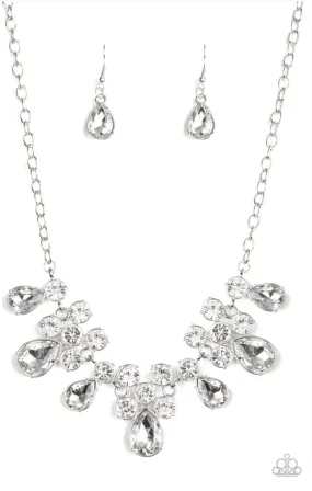 Debutante Drama White Necklace - Paparazzi Accessories