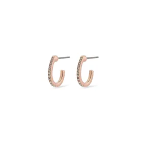 DELIA earrings rosegold-plated