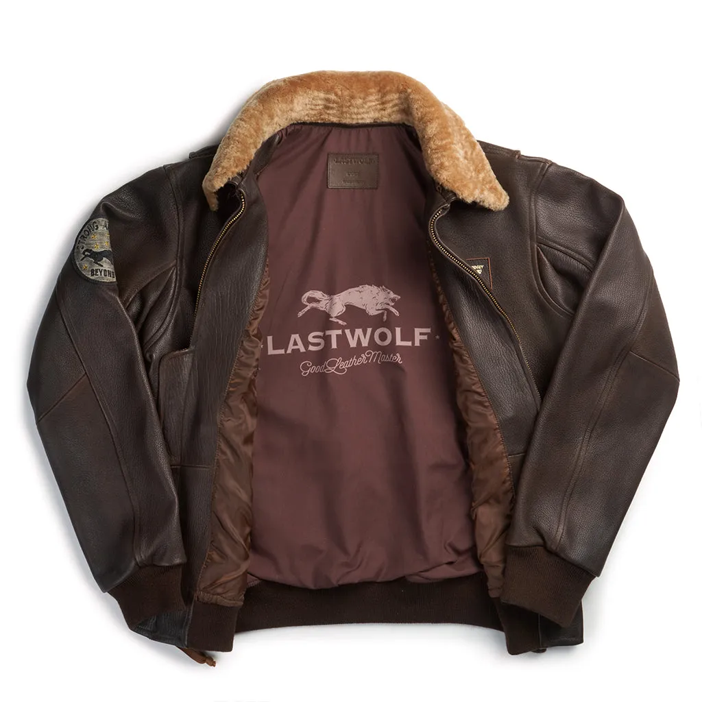 DENALI FLIGHT LEATHER JACKET - BROWN