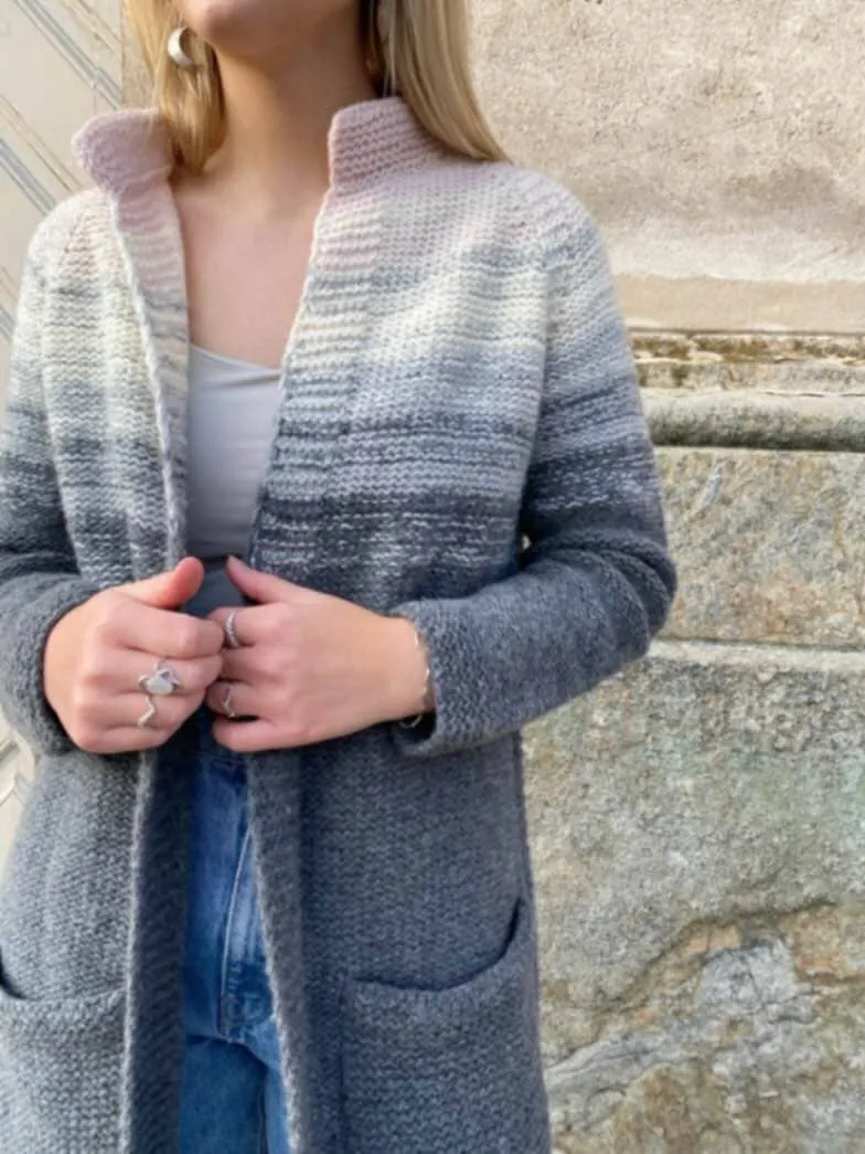 Dip dye cardigan by Önling, knitting pattern