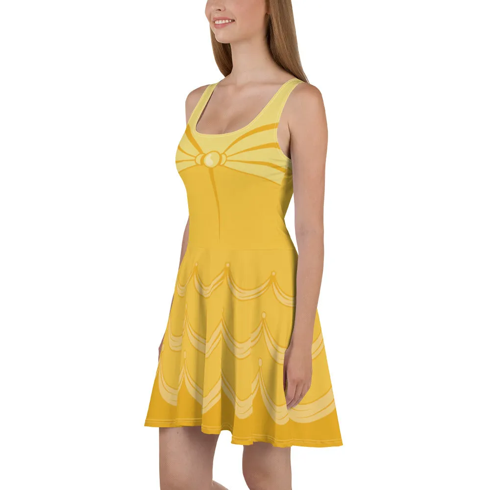 Disney Beauty And The Beast Belle Skater Character Dress