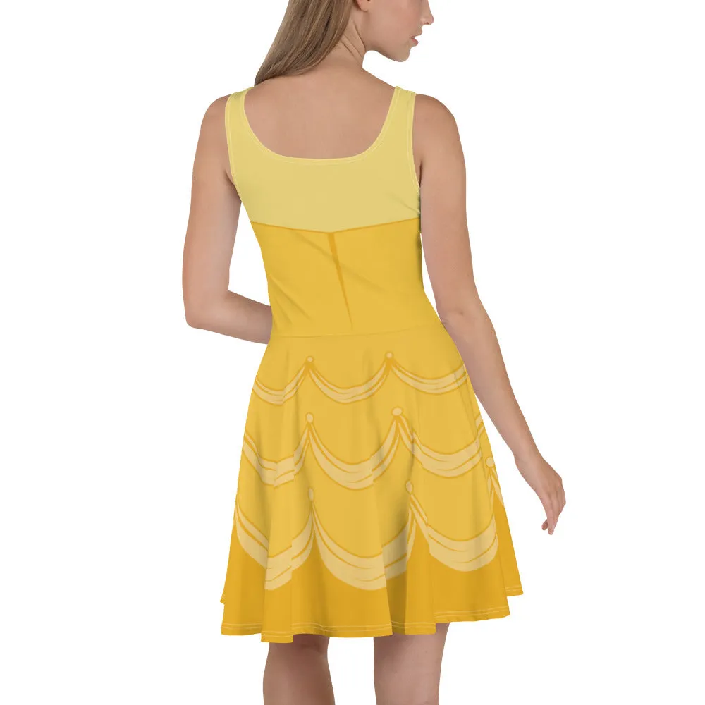 Disney Beauty And The Beast Belle Skater Character Dress