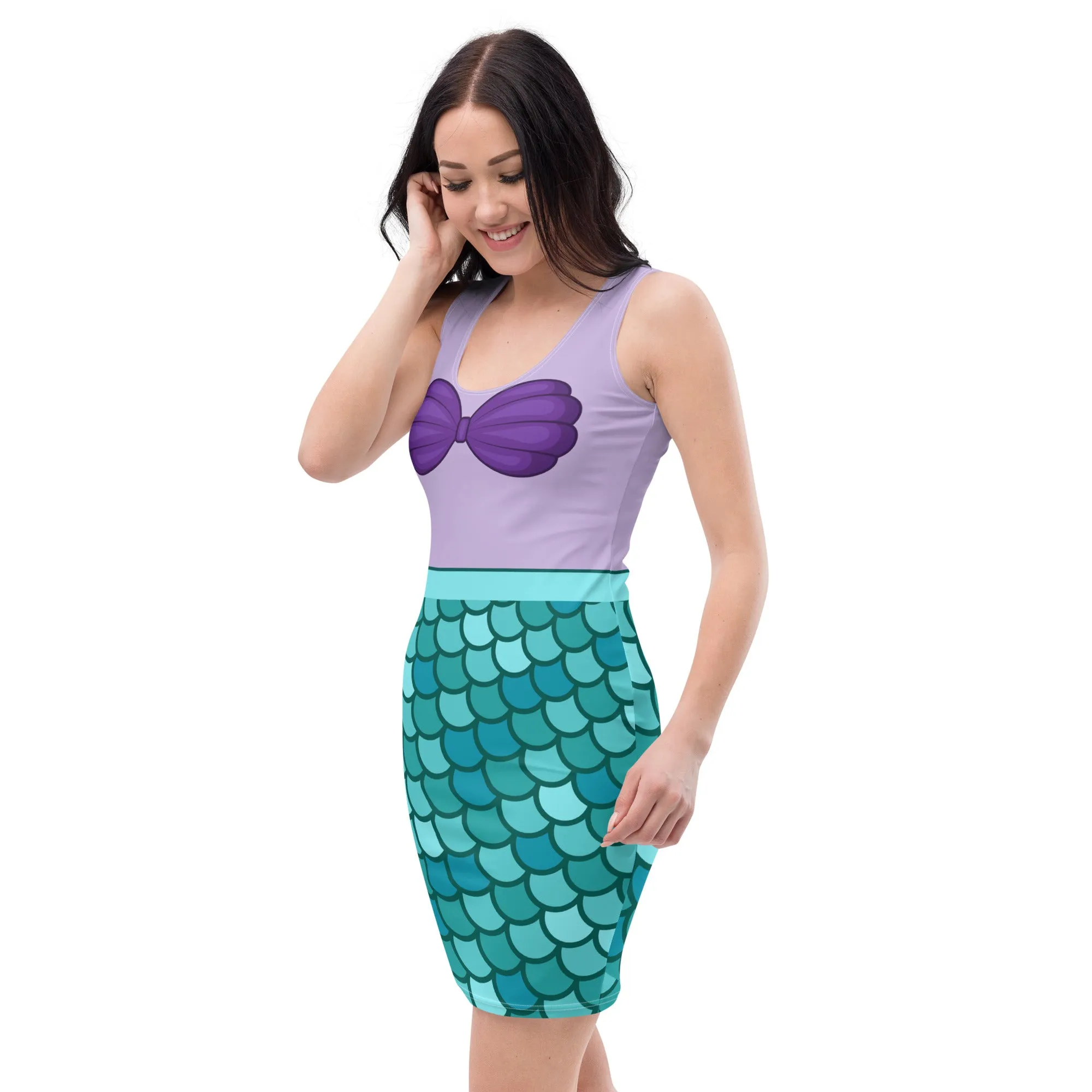 Disney Little Mermaid Ariel Fitted Character Dress