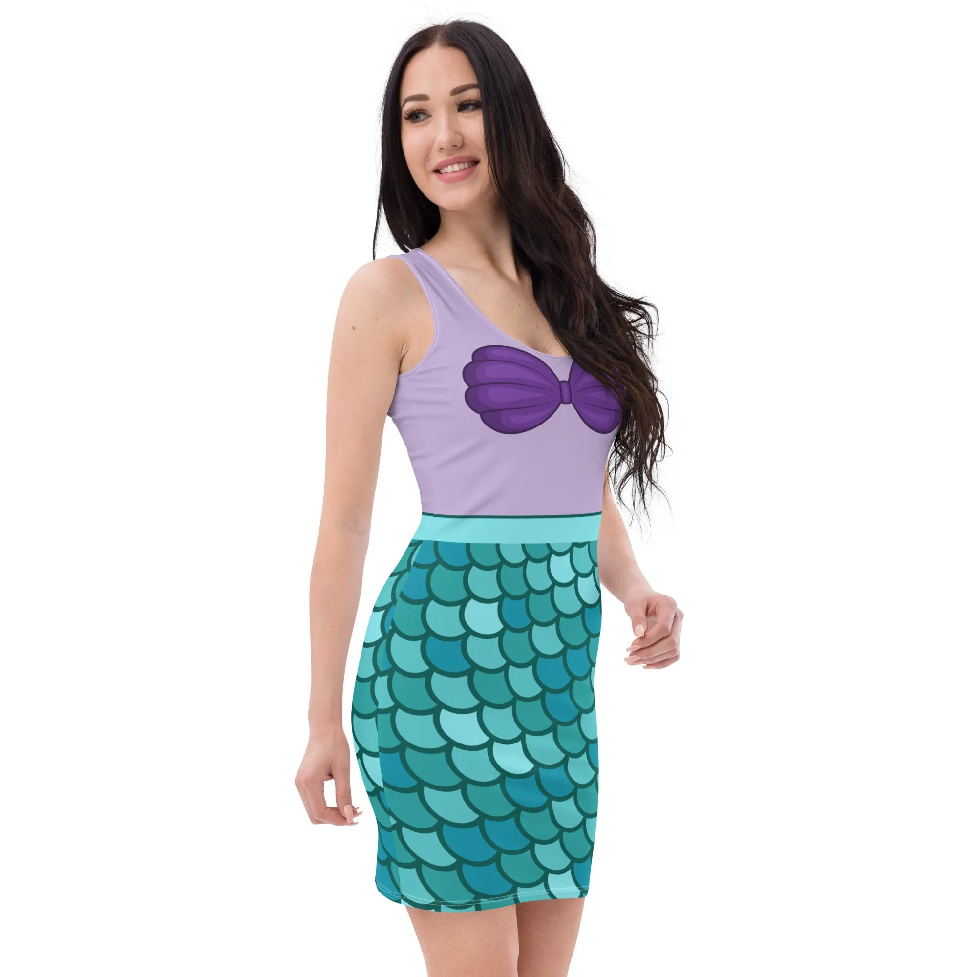 Disney Little Mermaid Ariel Fitted Character Dress