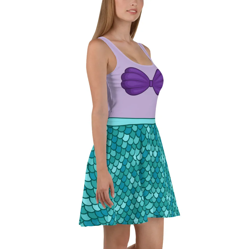 Disney Little Mermaid Ariel Skater Character Dress