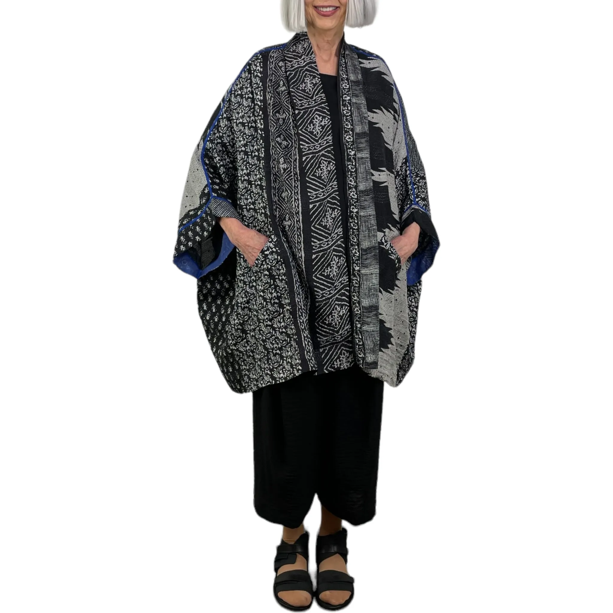 DOUBLE COLLAR PONCHO