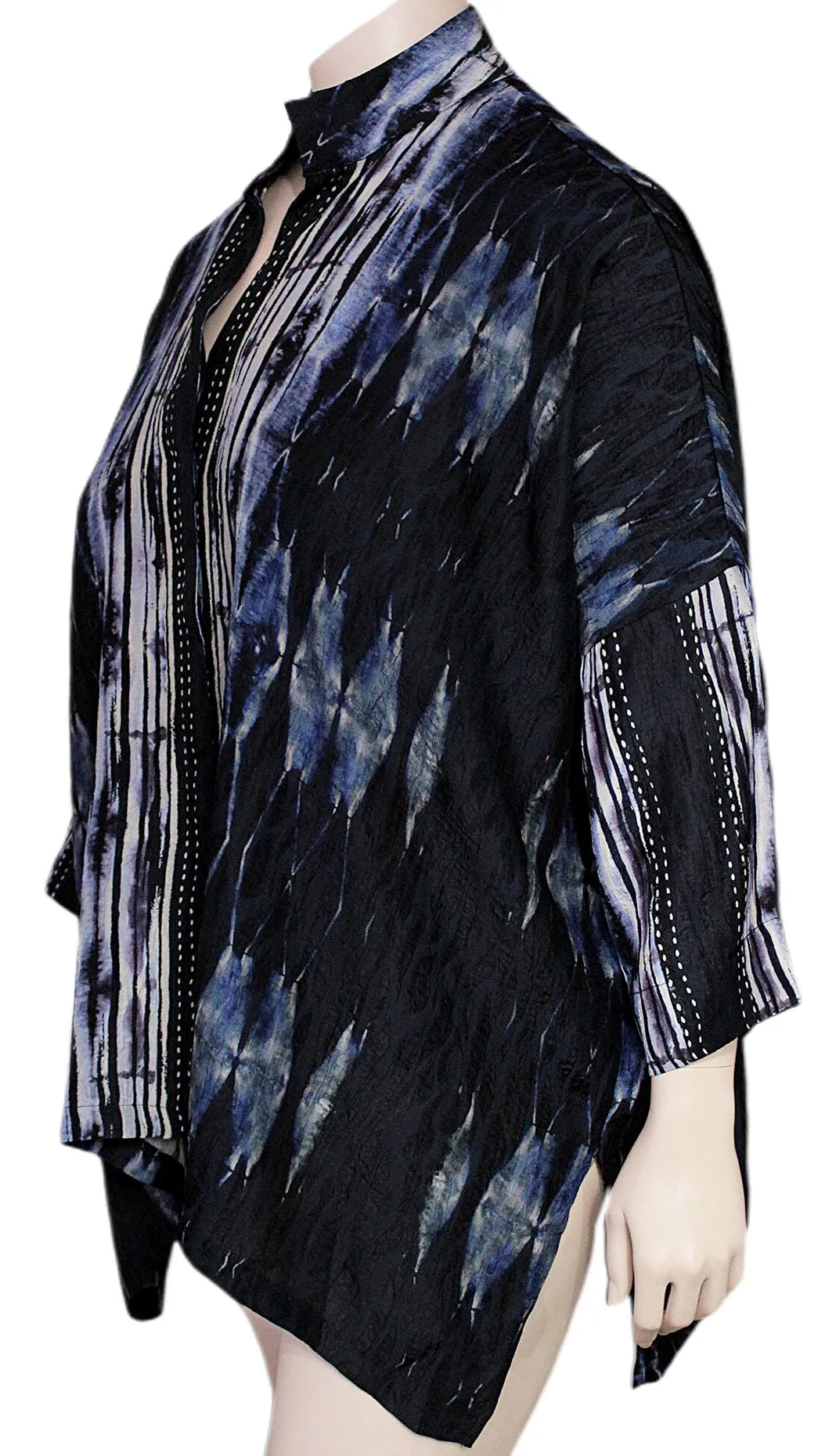 Dressori Shibori Cape Shirt