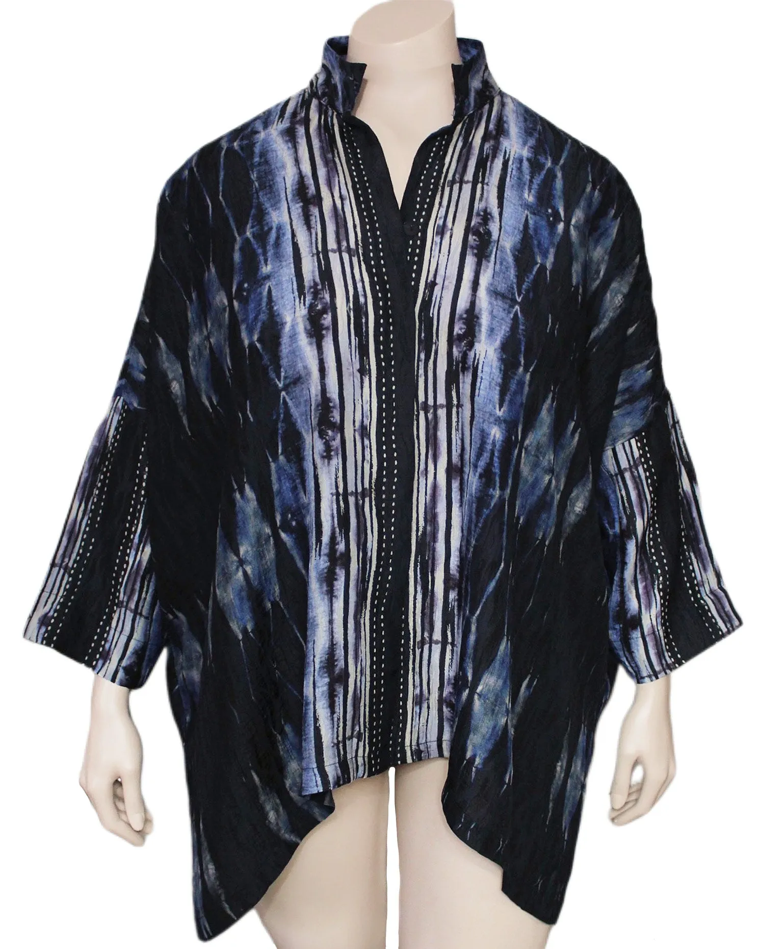 Dressori Shibori Cape Shirt