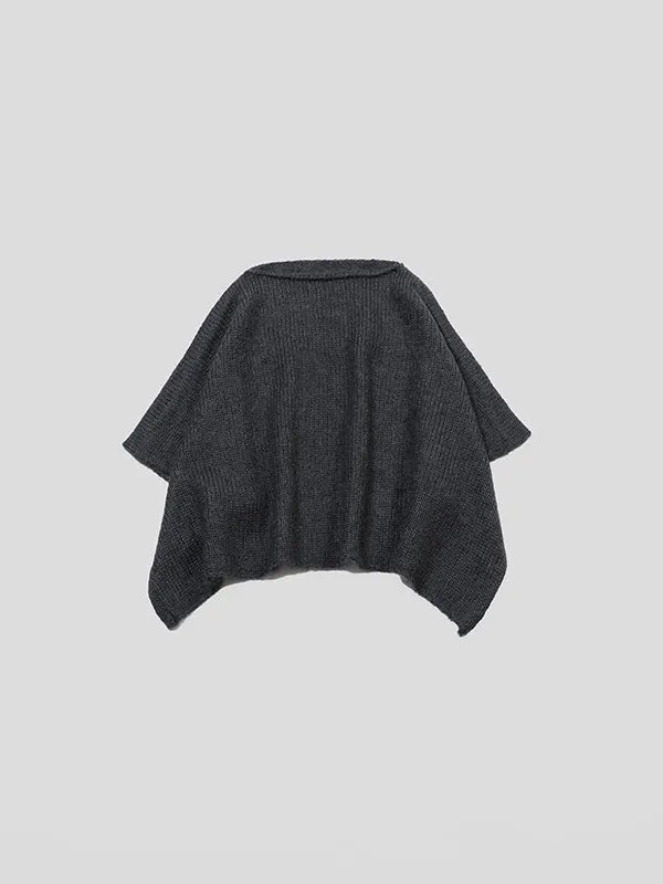 evam eva Mohair Silk Poncho