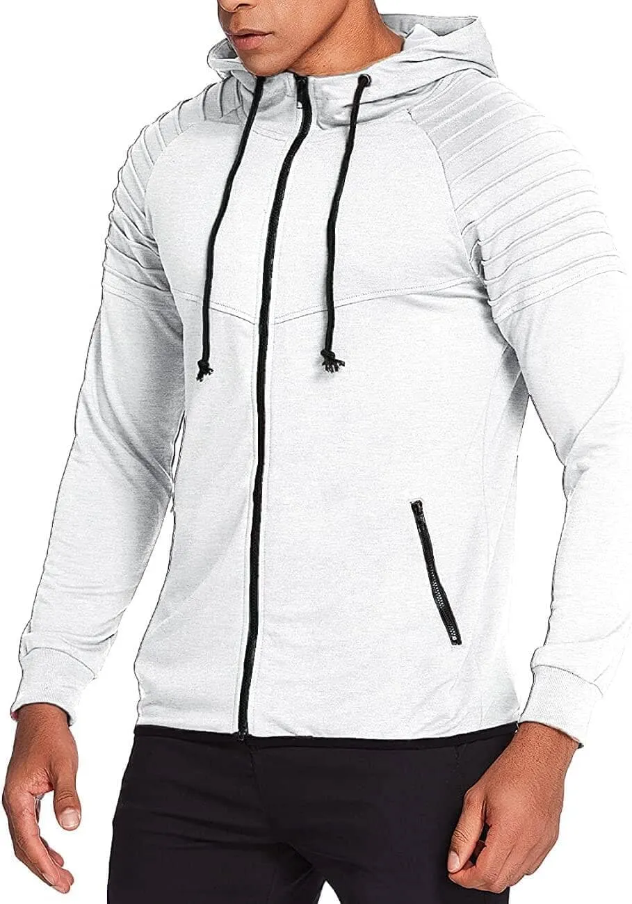 Fashion Long Sleeve Hooded With Zipper Pocket (US Only)