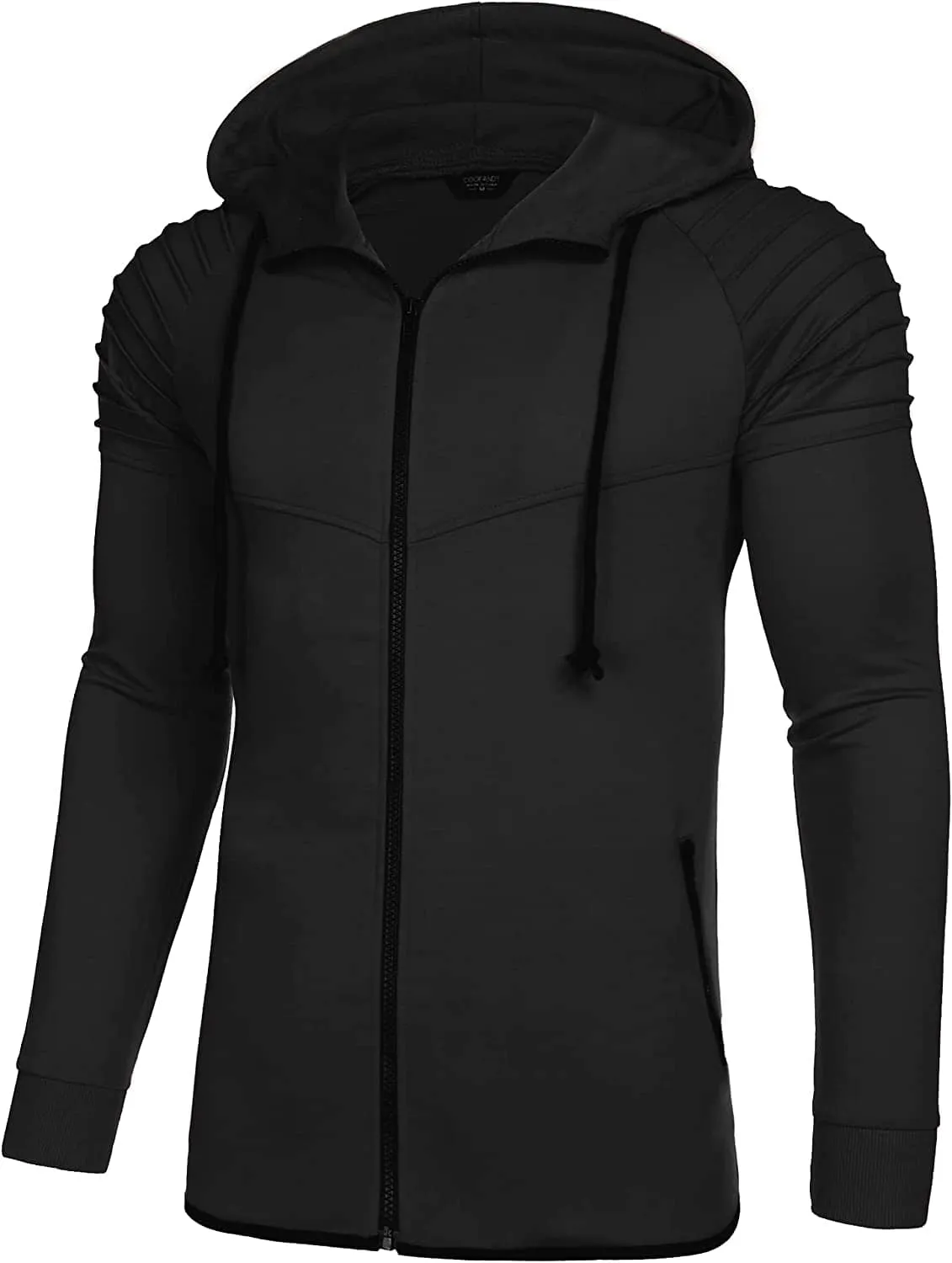 Fashion Long Sleeve Hooded With Zipper Pocket (US Only)