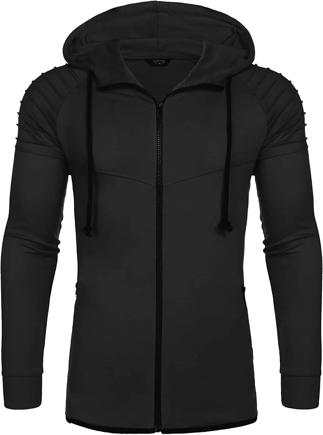 Fashion Long Sleeve Hooded With Zipper Pocket (US Only)