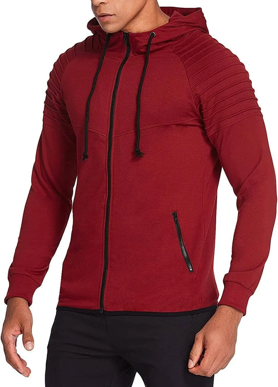 Fashion Long Sleeve Hooded With Zipper Pocket (US Only)