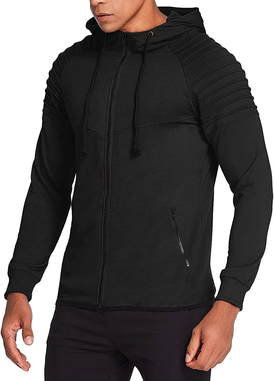 Fashion Long Sleeve Hooded With Zipper Pocket (US Only)