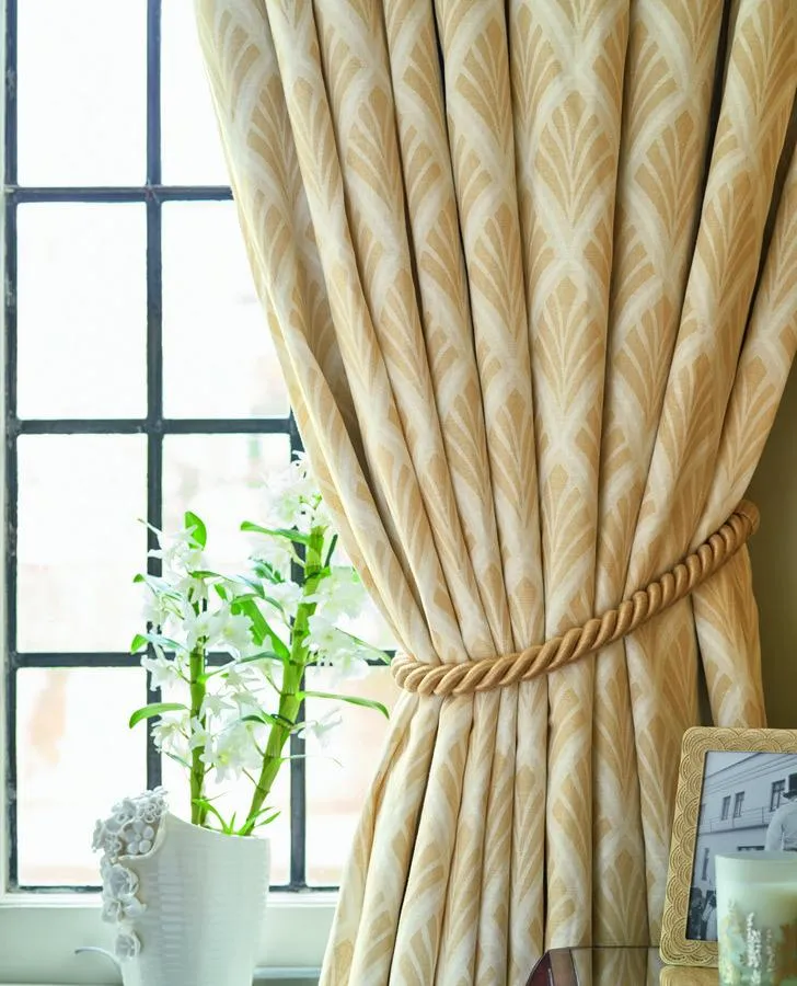 Florin Gold Ready Made Curtains