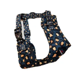 Funk the Dog Harness | Leopard Green & Gold