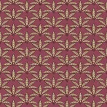 Galerie Fan Leaf Wallpaper Red 18514