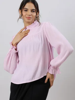 Glam Flare Pink Sleeve Top