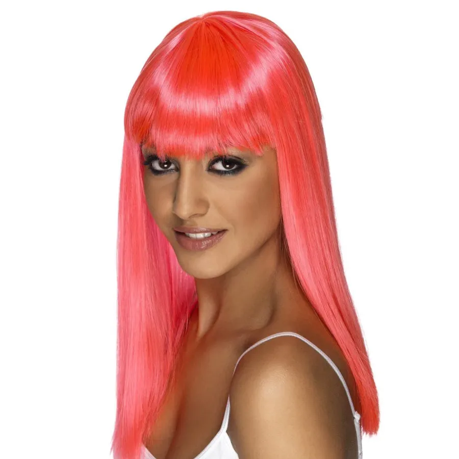 GLAMOURAMA WIG LONG PINK