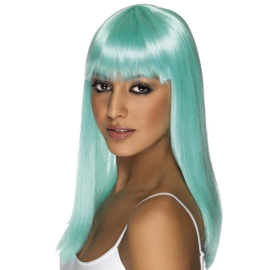 GLAMOURAMA WIG NEON AQUA