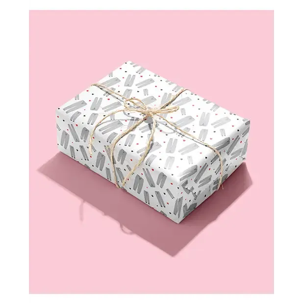 Grey Sweatpants Naughty Wrapping Paper