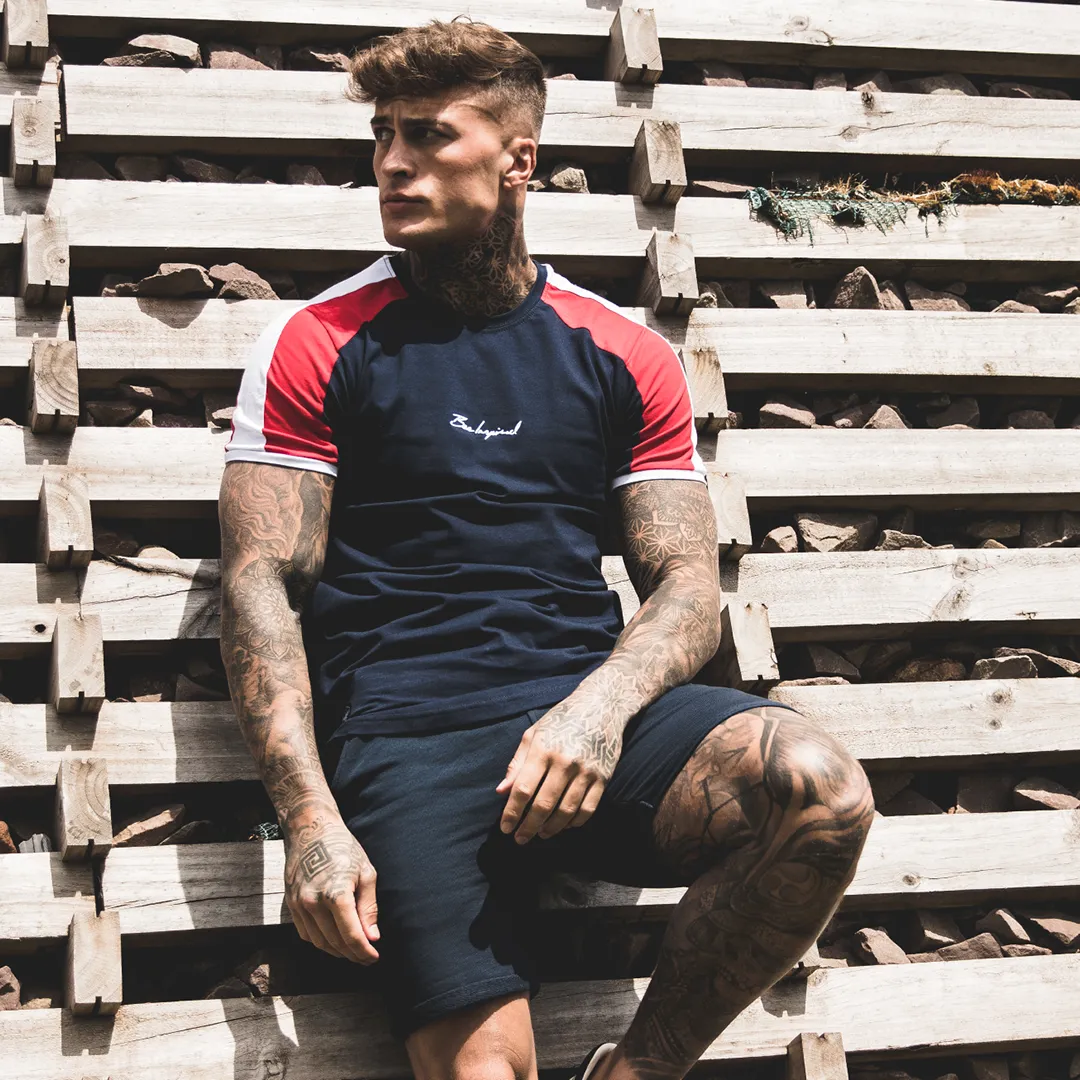 Guard Tee - Navy/White/Red