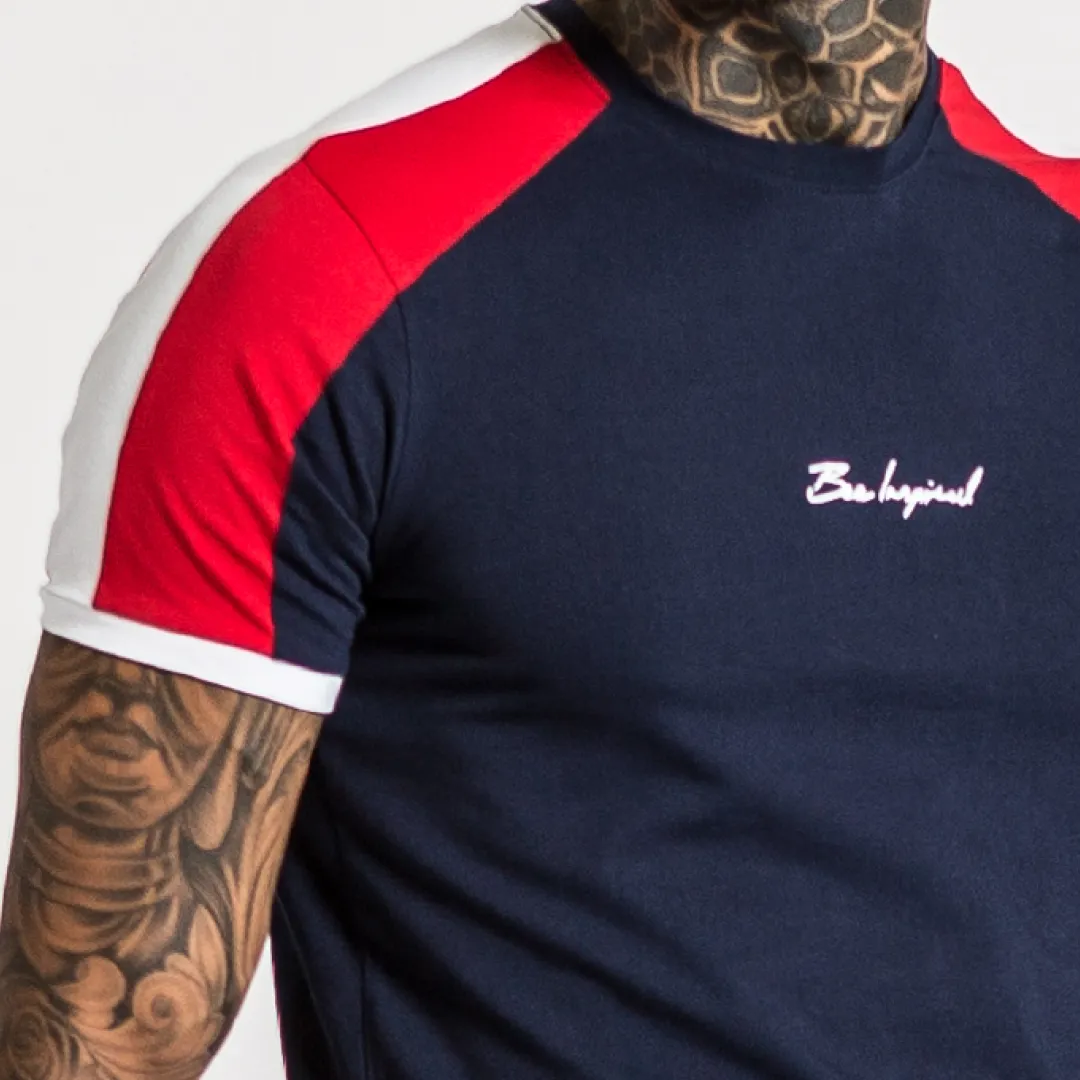 Guard Tee - Navy/White/Red