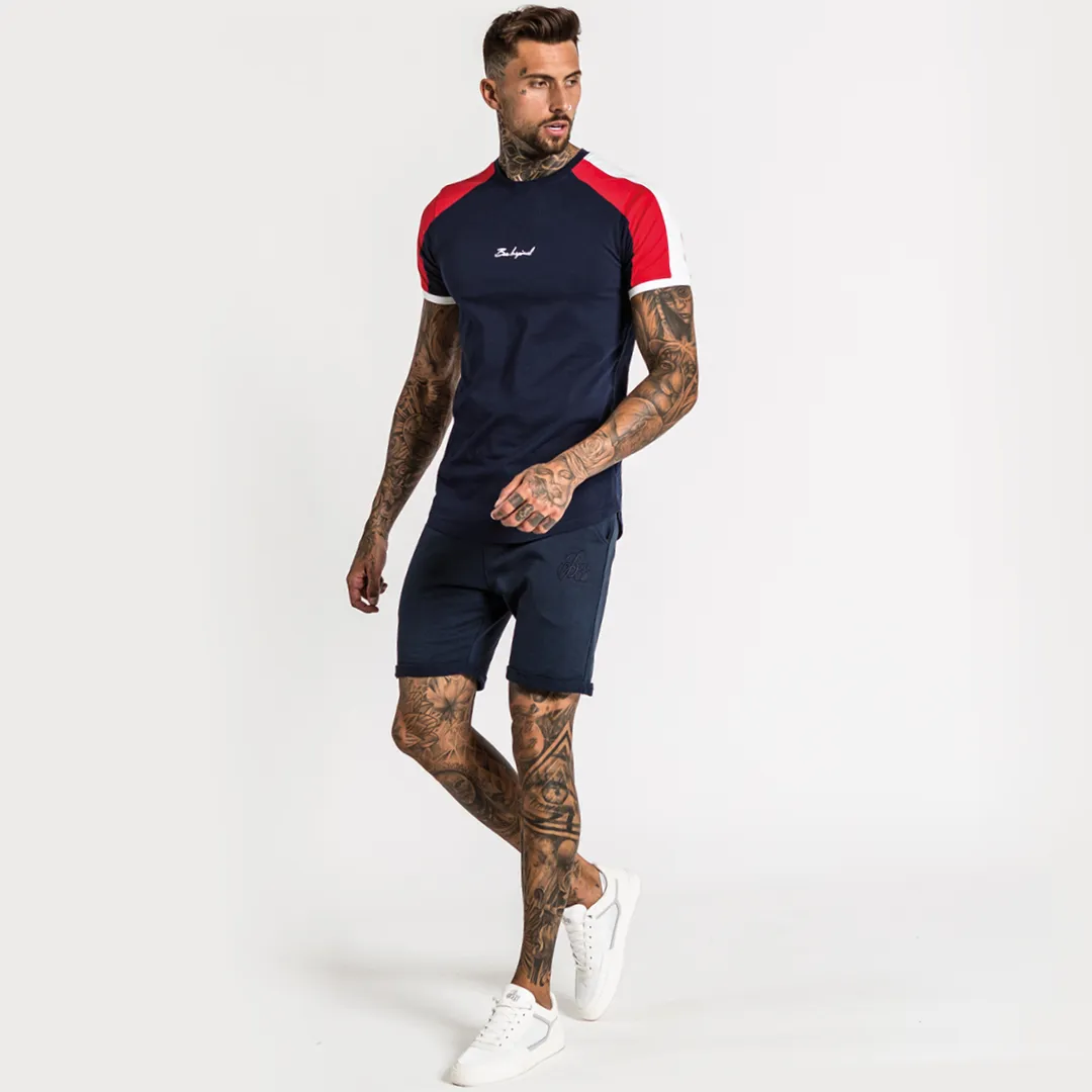 Guard Tee - Navy/White/Red