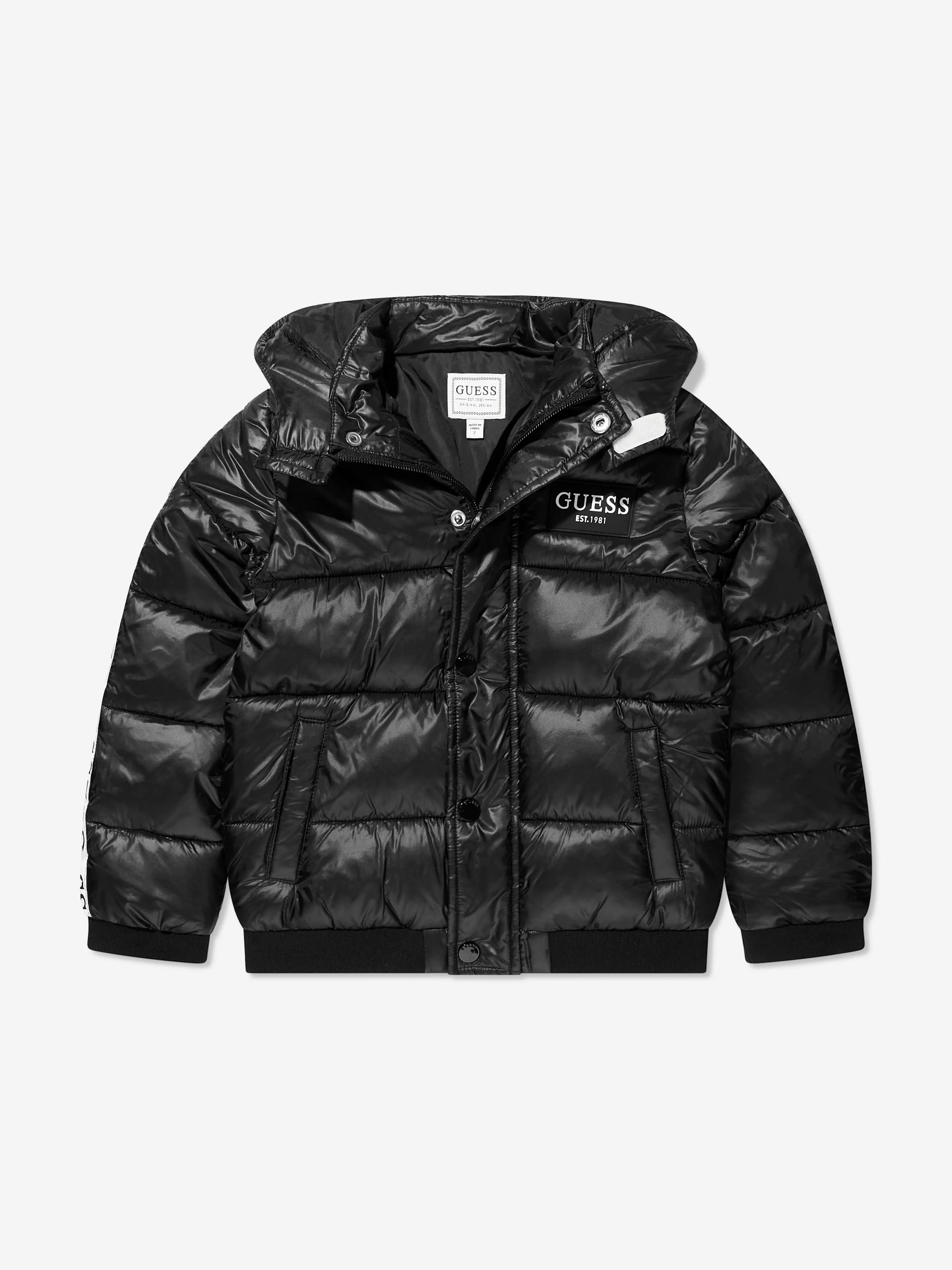 Guess Kids Puffer Jacket in Black