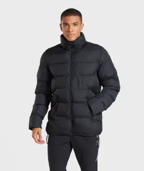 Gymshark Puffer Jacket - Black