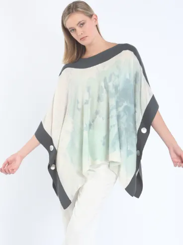 Hand Painted Square Poncho