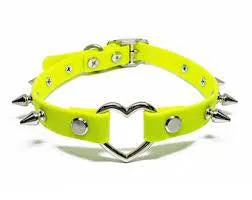 Heart Spiked Collar