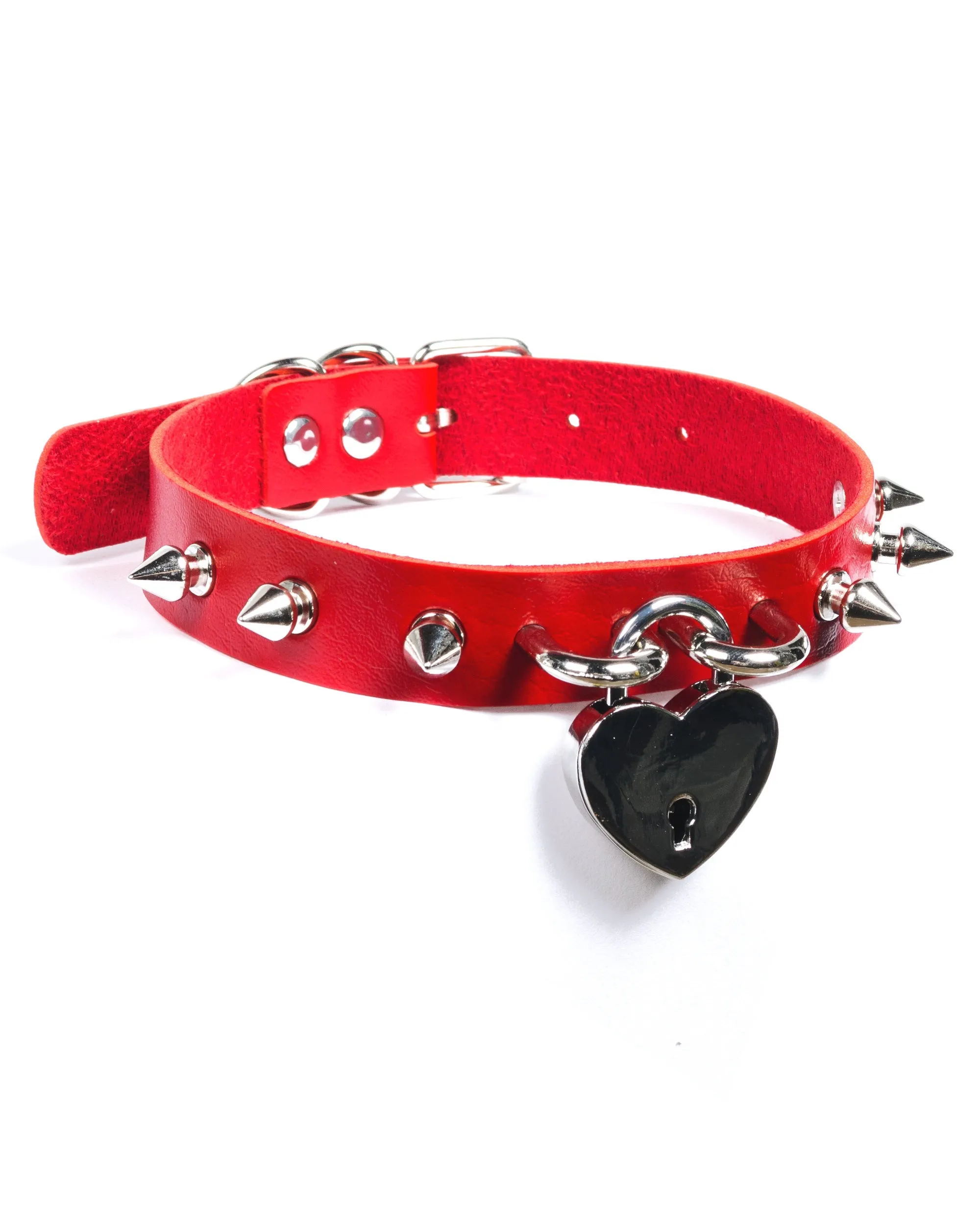 Heart Spiked Collar