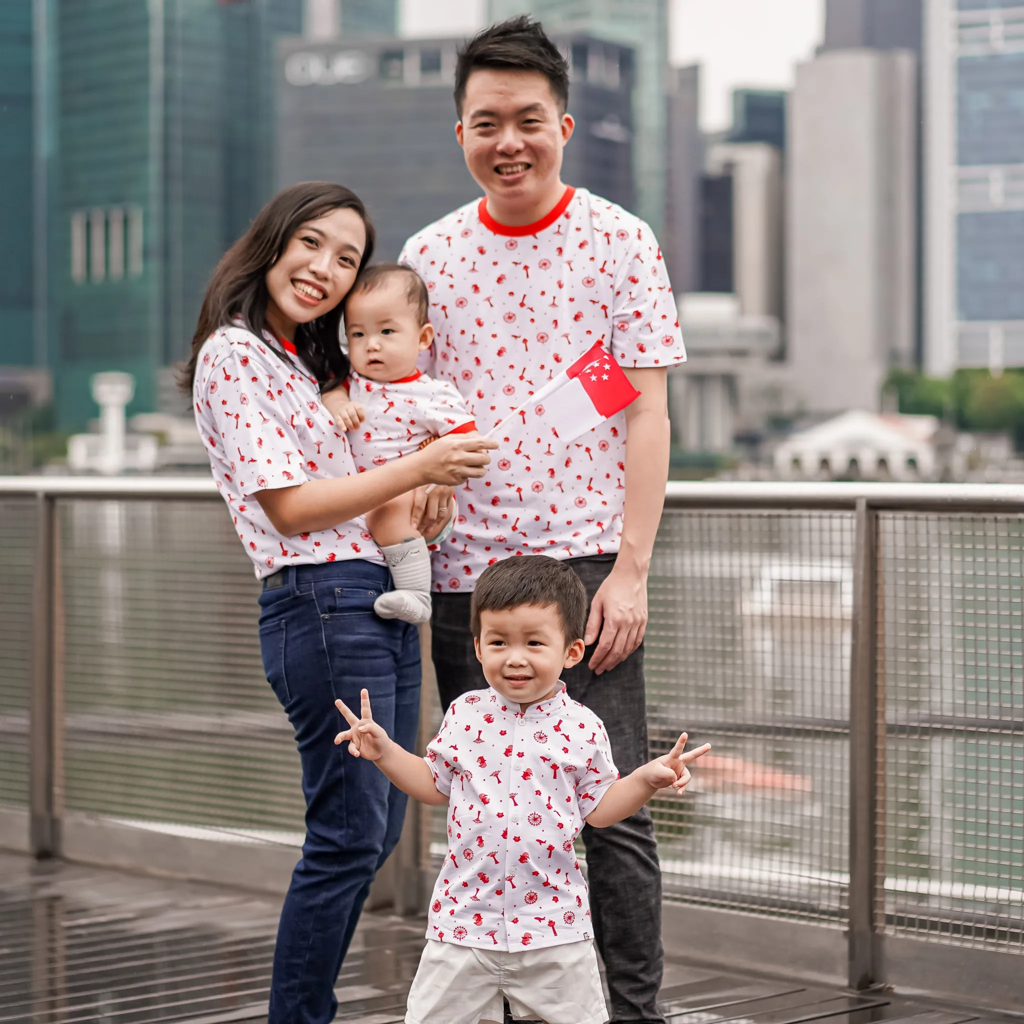 Heritage Singapore Icons Adult Men's & Women's Tee Shirt