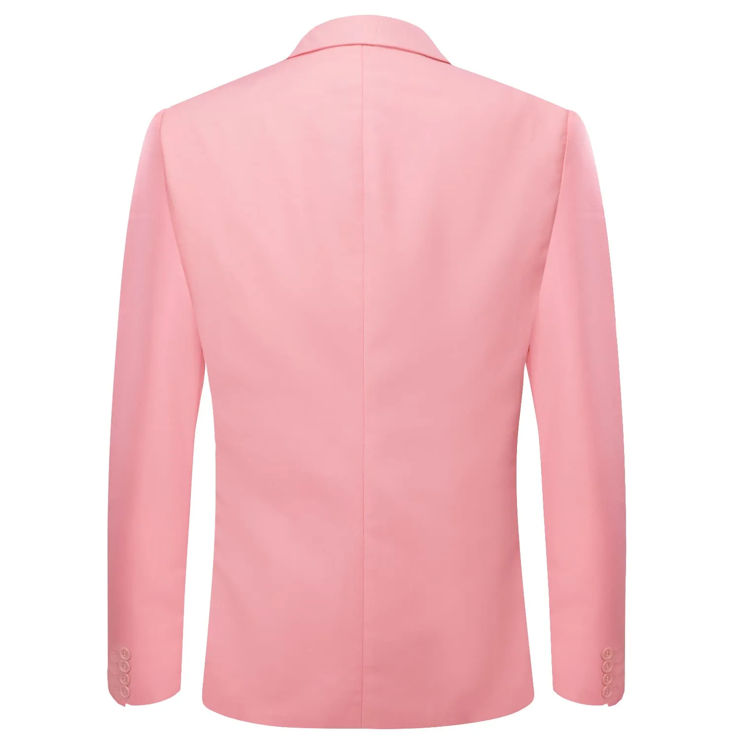 Hi-Tie Blazer LightCoral Pink Men's Wedding Business Solid Top Men Suit