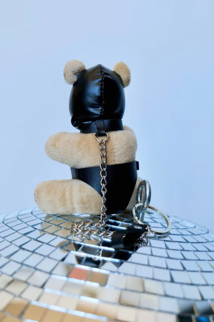 HOODED TEDDY BEAR KEYCHAIN