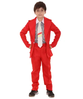 HPO Teen's Deluxe Pop Star Red Color Costume