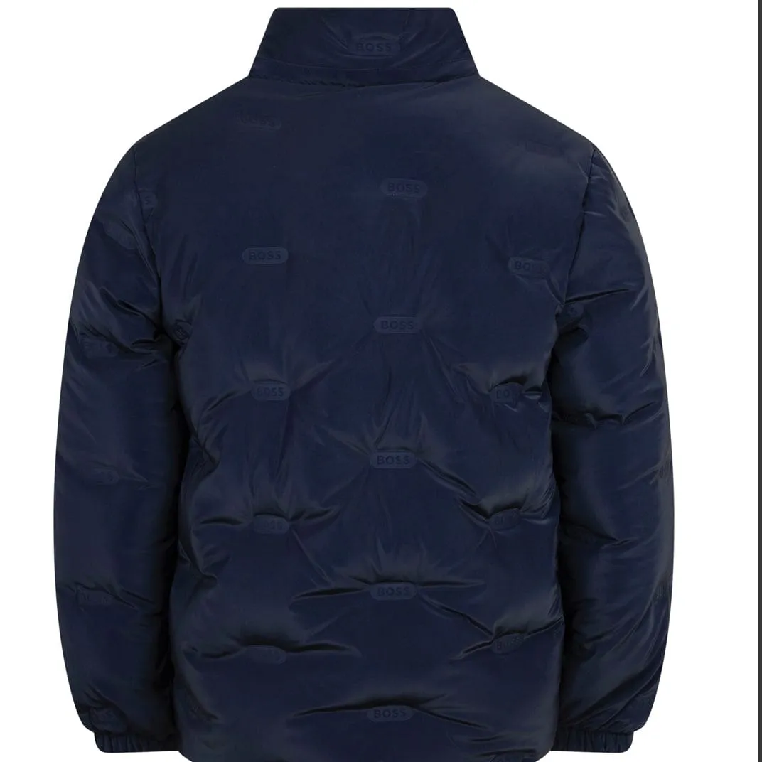 HUGO BOSS - Logo Puffer -  Navy