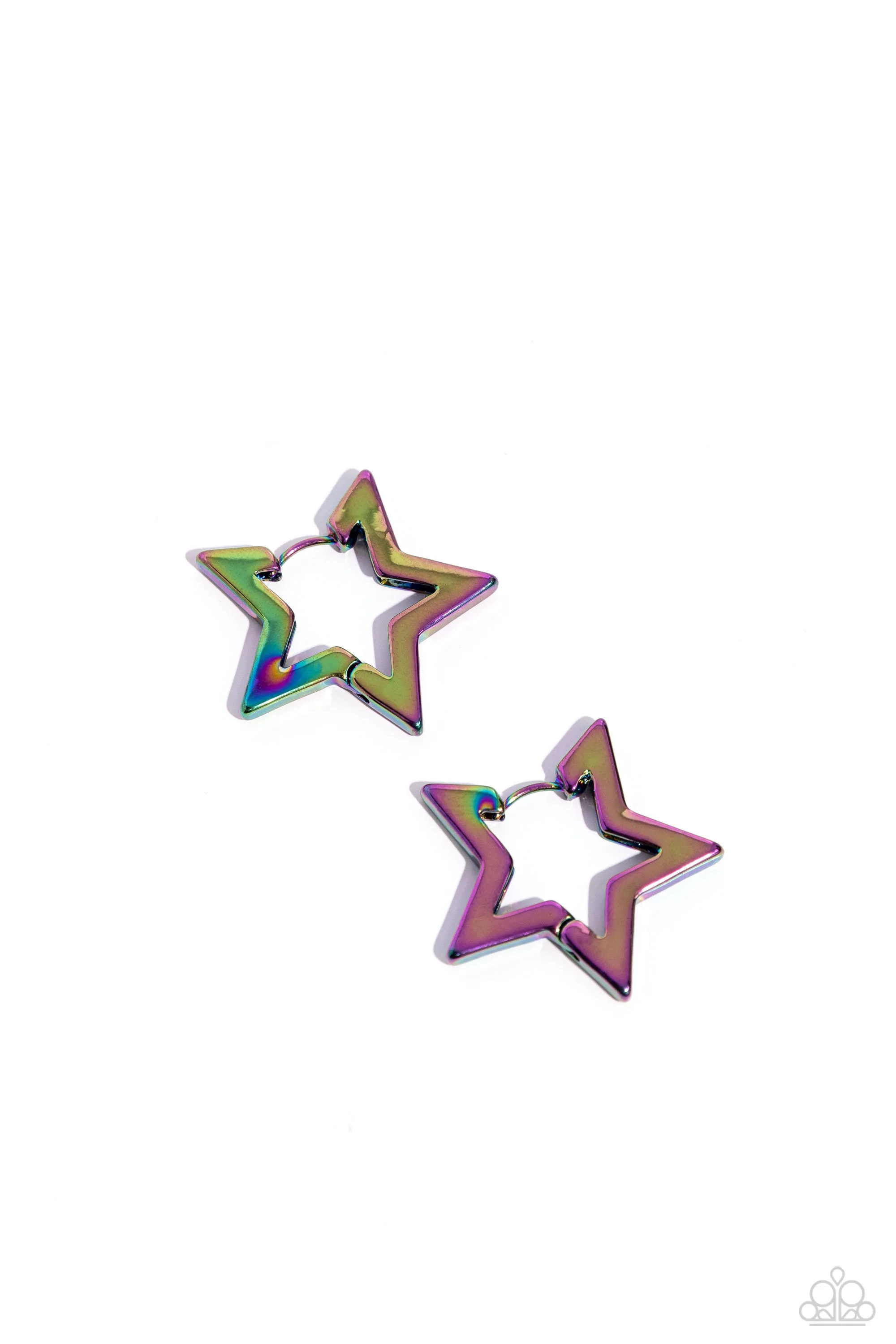 In A Galaxy STAR, STAR Away - Multi Earring - Paparazzi Accessories