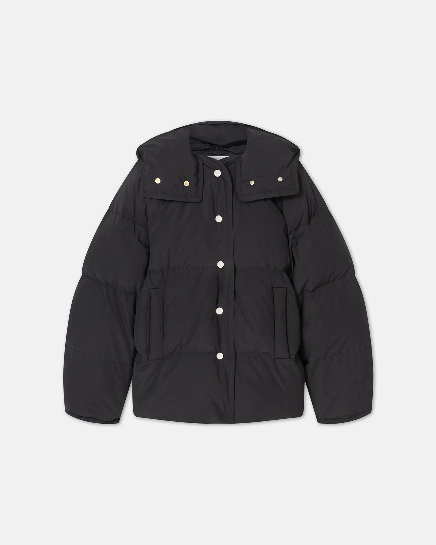 Jolyn - Tech Poplin Puffer Jacket - Off Black