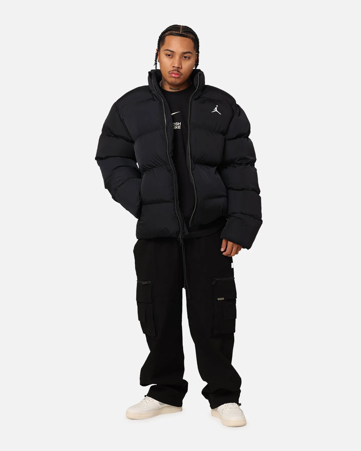 Jordan Essentials Poly Puffer Jacket Black/White