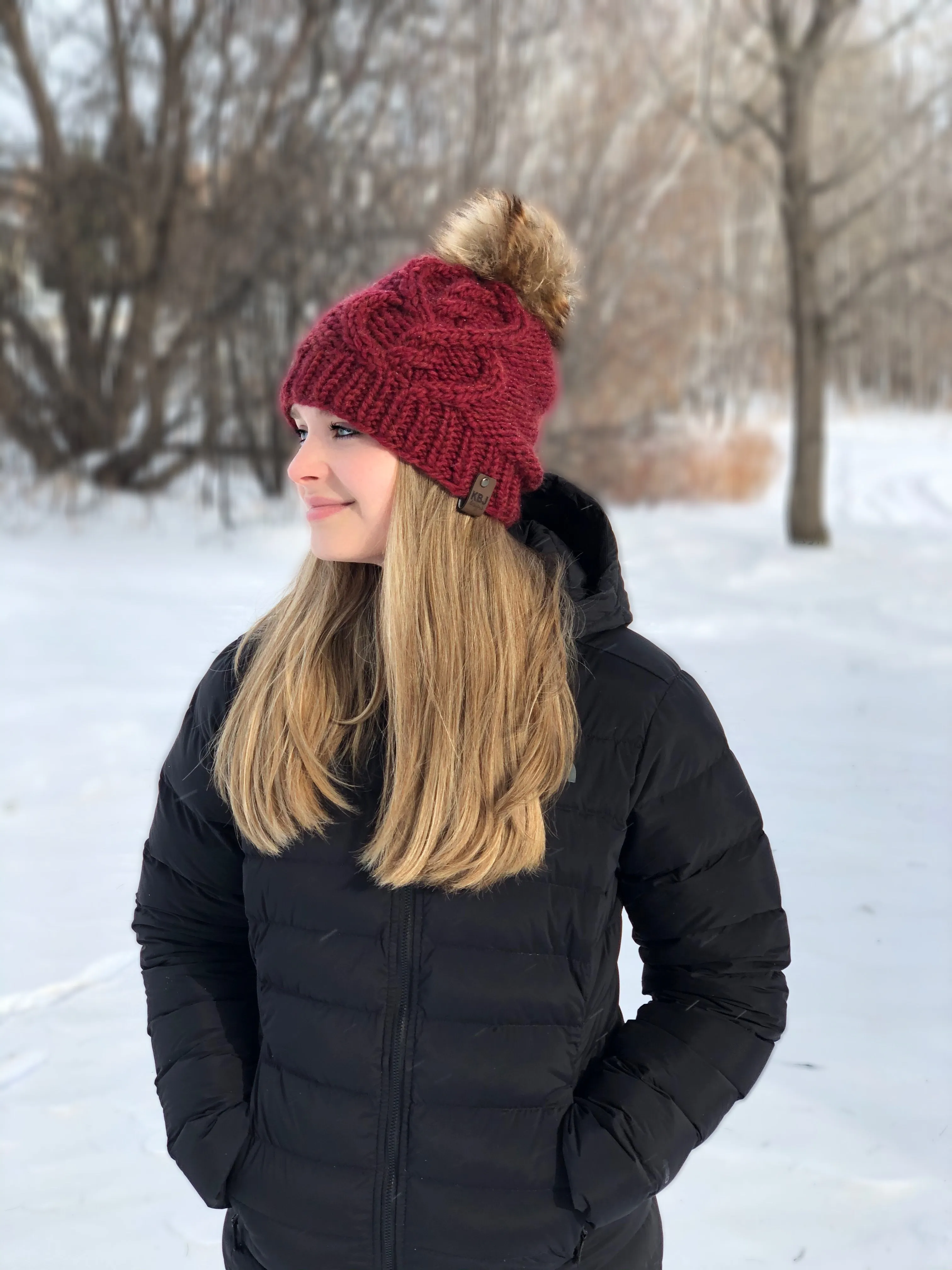 KNIT Pattern for Celtic Heart Beanie | Knit Hat Pattern | Hat Knitting Pattern | DIY Written Knit Instructions