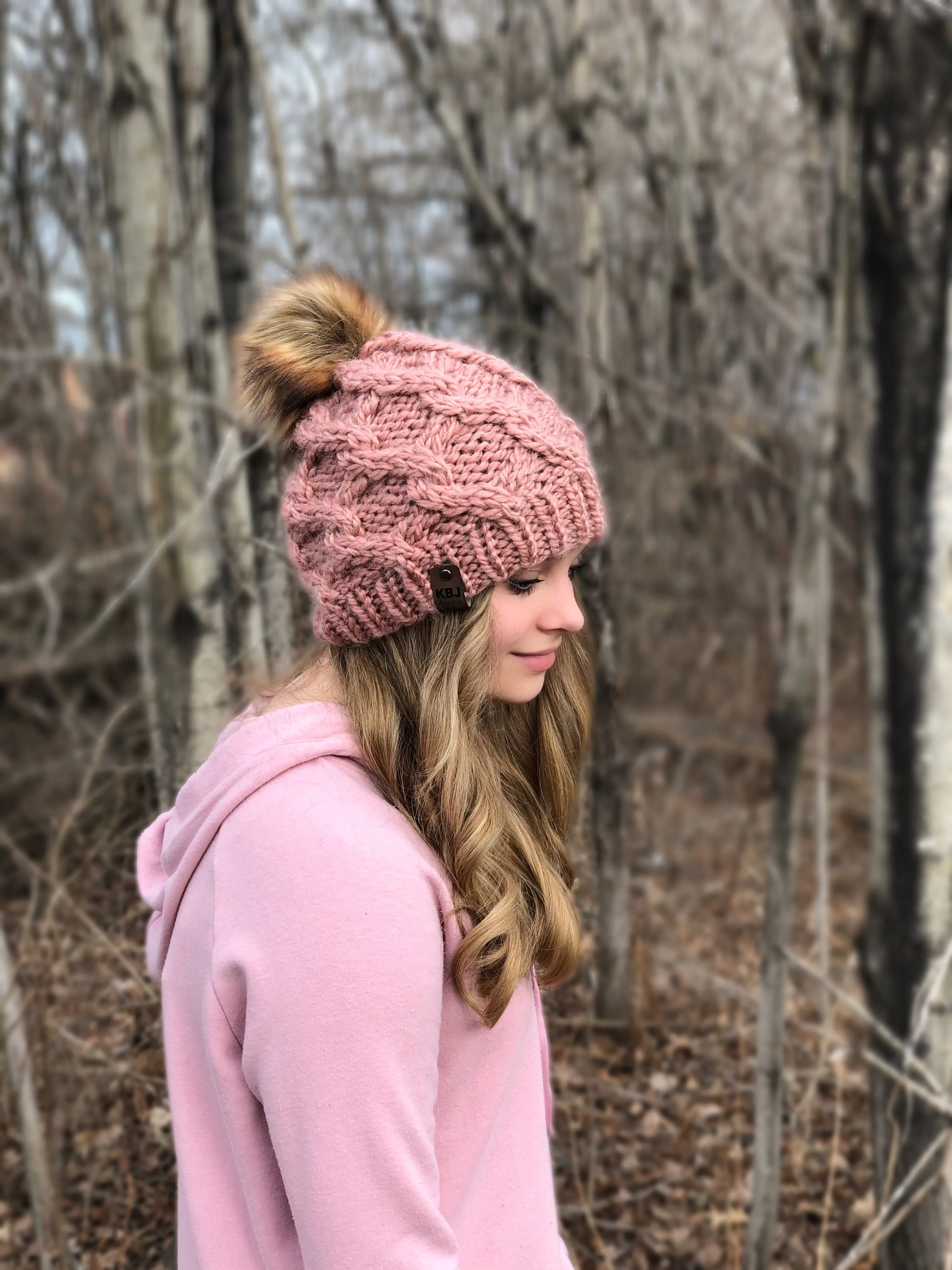 KNIT Pattern for Chain Links Slouch | Knit Hat Pattern | Hat Knitting Pattern | DIY Written Knit Instructions