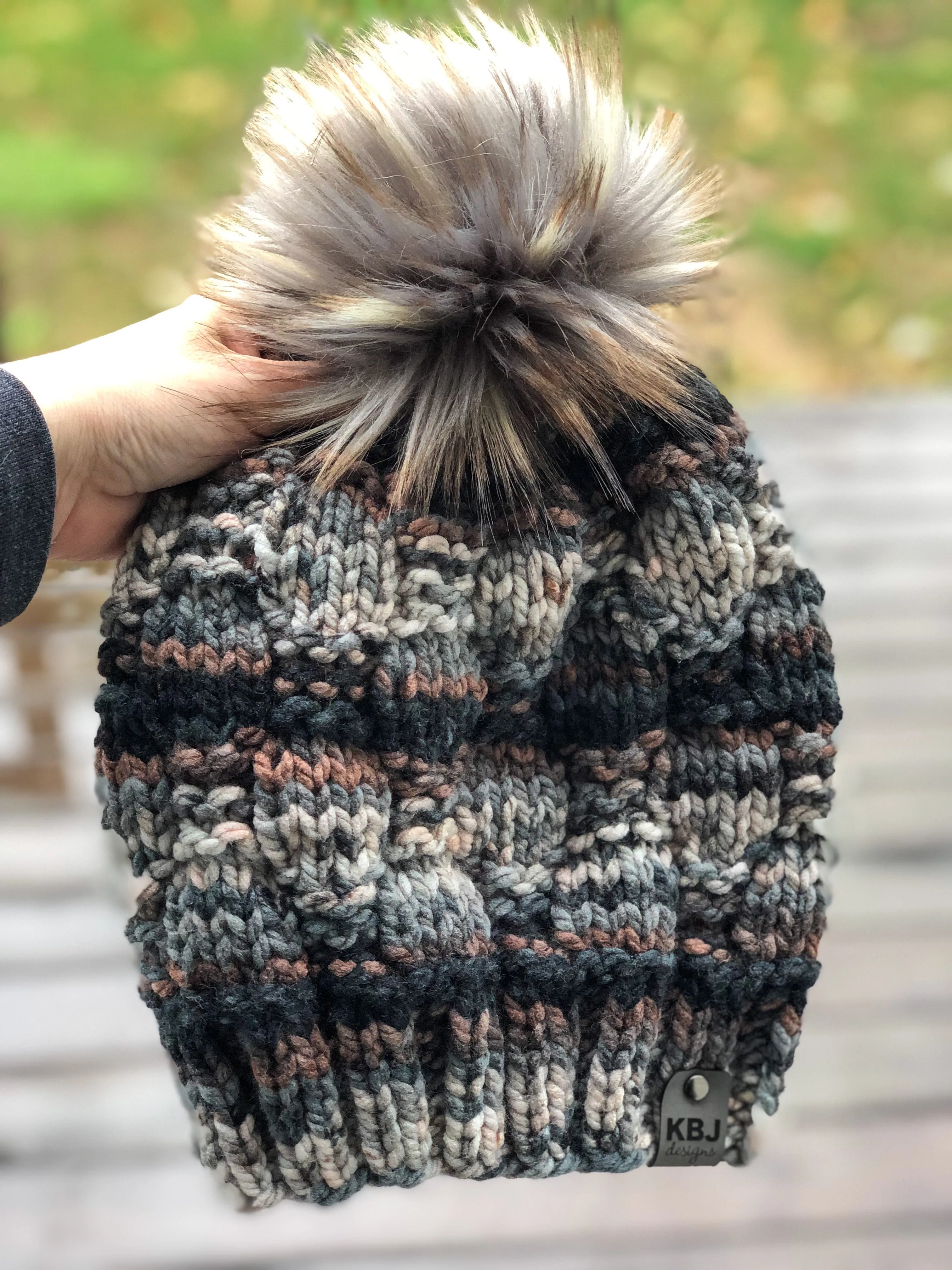 KNIT Pattern for Checkerboard Slouch | Knit Hat Pattern | Hat Knitting Pattern | DIY Written Knit Instructions