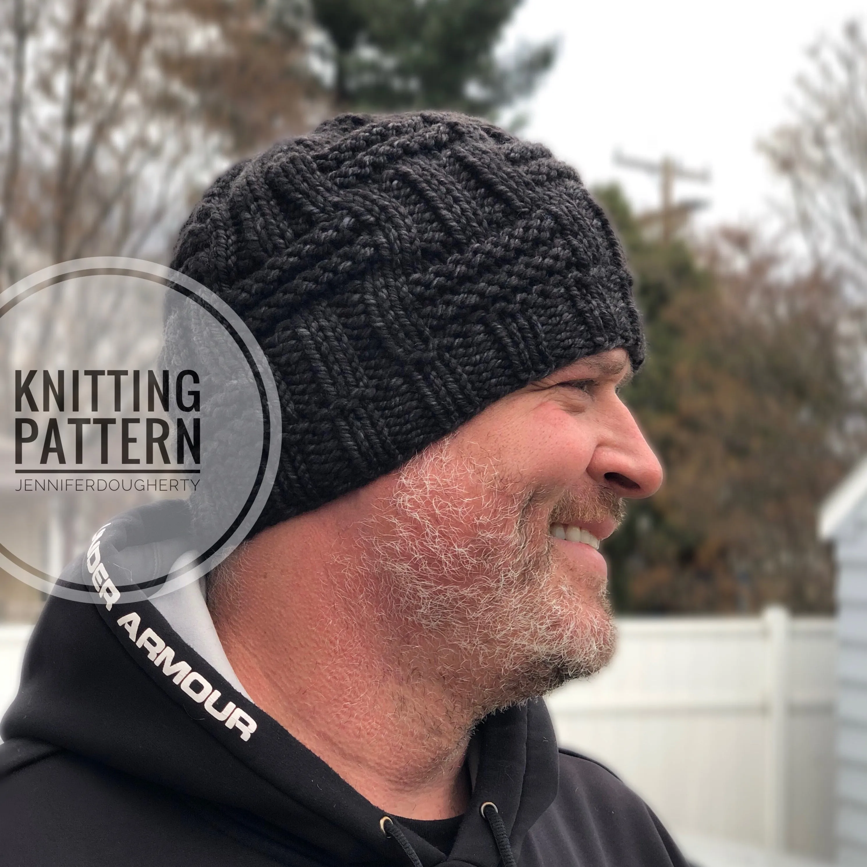 KNIT Pattern for Double Basket Weave Beanie | Knit Hat Pattern | Hat Knitting Pattern | DIY Written Knit Instructions