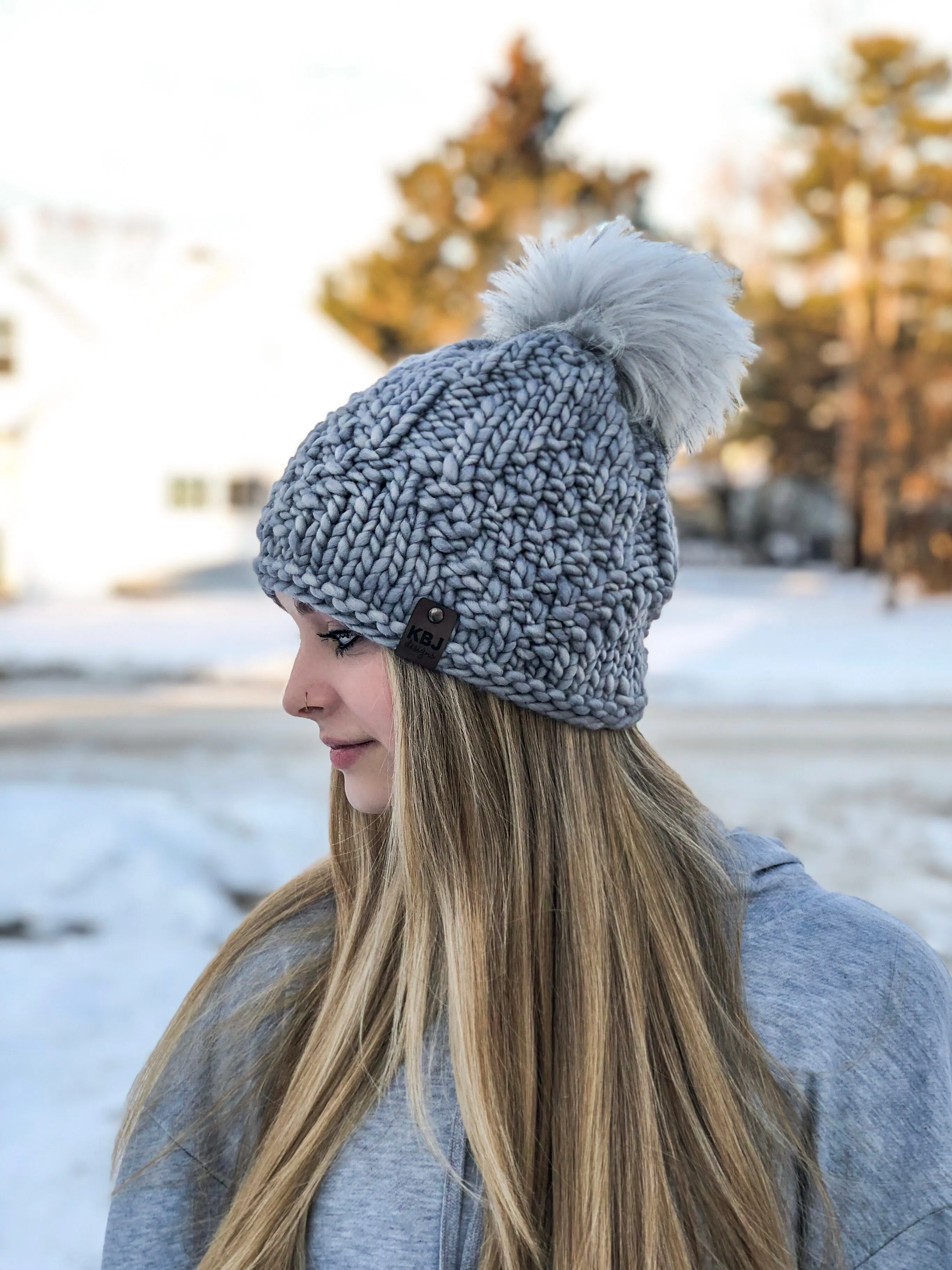 KNIT Pattern for Falling Leaves Beanie | Knitting Pattern PDF Instructions | DIY Written Tutorial | Hat Knitting Pattern | Knit Pattern