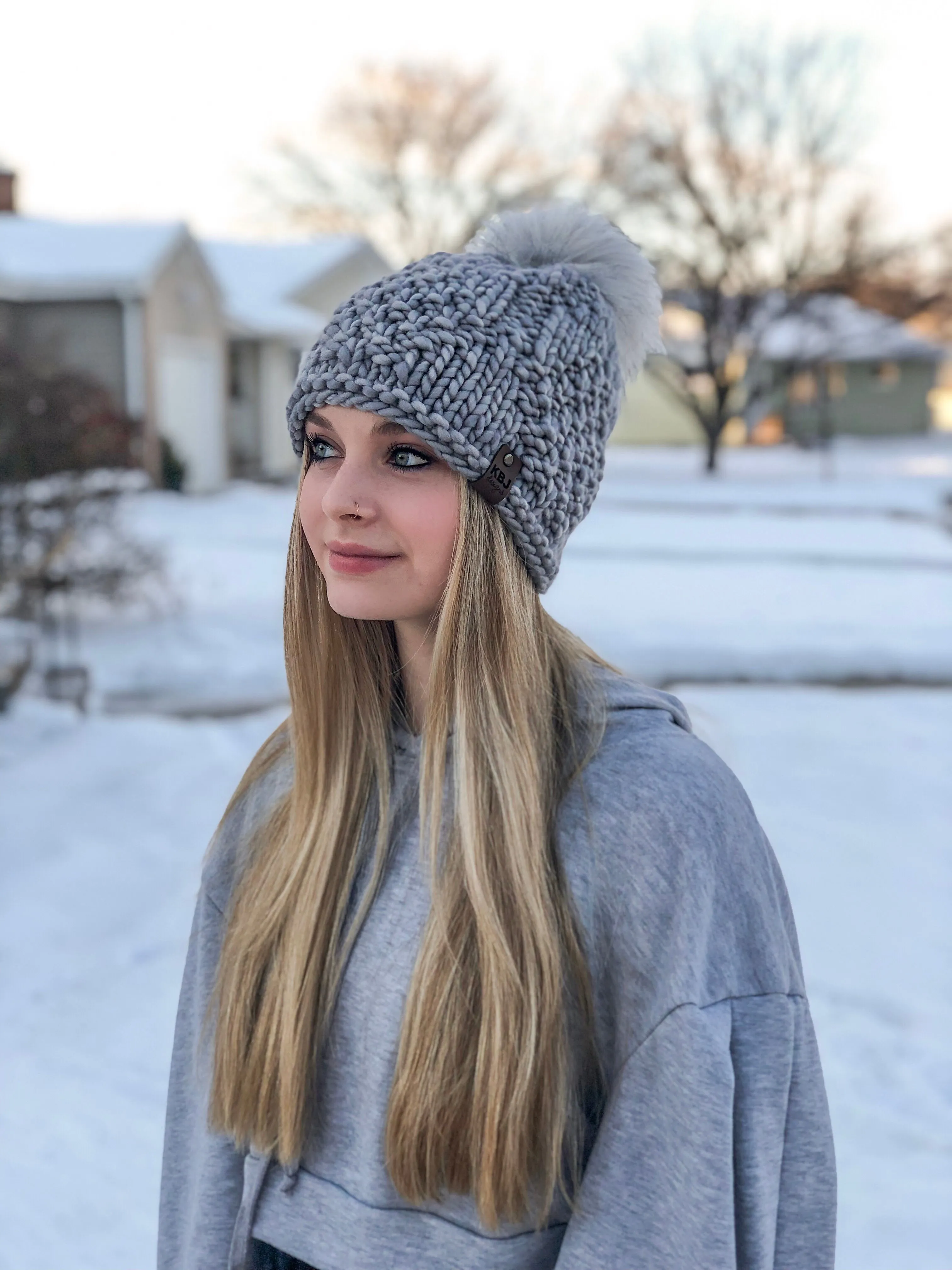 KNIT Pattern for Falling Leaves Beanie | Knitting Pattern PDF Instructions | DIY Written Tutorial | Hat Knitting Pattern | Knit Pattern